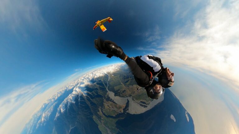 Tandem Skydivers Franz Josef Glacier